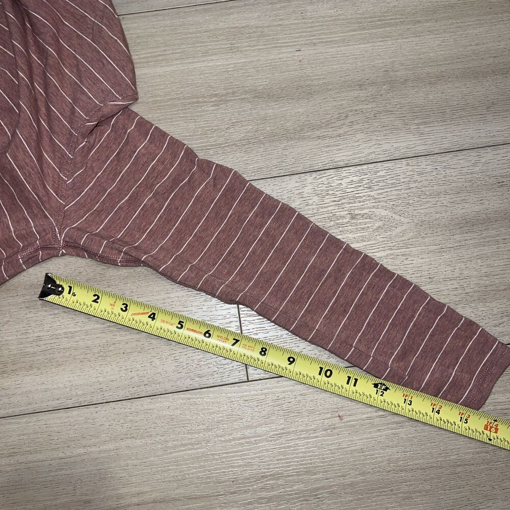 Lululemon Back In Action Long Sleeve Shirt Tee Top Womens 6 Stripe Heather Mauve - Picture 6 of 8